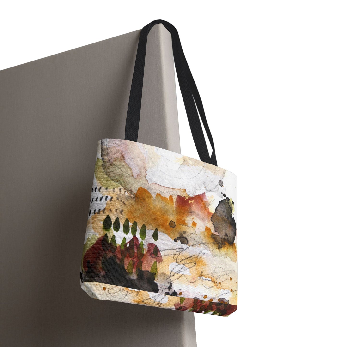 Abstract Landscape Tote Bag — Abstract Watercolor Art